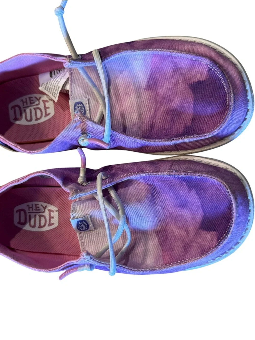 Hey Dude Pink & Purple Tie-Dye Casual Shies Girls Size J2